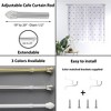 Evideco French Home Goods Adjustable Café Curtain Rod Set – Available in 19"-29" or 29"-49" – Extendable Design with Matching Brackets, Small Windows - 3 of 4