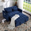 VYNXARIA 55inch Pull-out Sleeper Sofa bed, can be easily converted into a twin size bed,Blue - 2 of 4