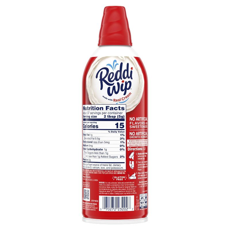 Reddi-wip Original Whipped Dairy Cream Topping - 6.5oz, 5 of 8