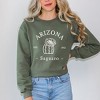Simply Sage Market Women's Graphic Sweatshirt Embroidered Arizona Flower - 2 of 4