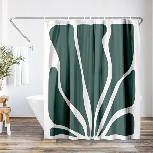 Abstract Seaweed by Artprink - Abstract minimalist Shower Curtain - Americanflat - 1 of 4