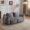 Faux Fur Giant Bean Bag Couch with Memory Foam Filling, Fluffy Loveseat Lounge Chair for Living Room or Reading Nook-Baofuwish - 2 of 4