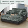 Upholstered Chaise Lounge Cloud Sleeper Sofa Bed Lazy Single Plush Sofa Leisure Reading Couch with 2 Pillows - ModernLuxe - 4 of 4