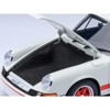 Porsche 911 Carrera 2.7 RS Grand Prix White with Red Stripes and Wheels 1/18 Model Car by Autoart - 3 of 4