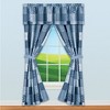 Collections Etc 5-Piece Classic Country Patchwork Curtain Set - 2 of 4