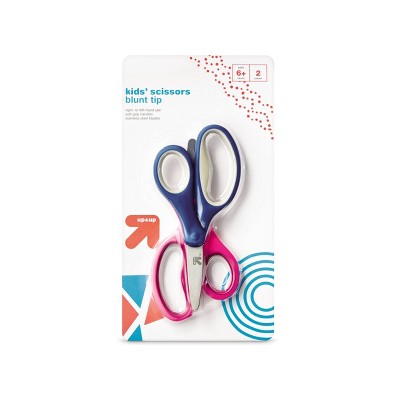 2ct Kids' Scissors Blunt Tip Pink/Blue - up & up™