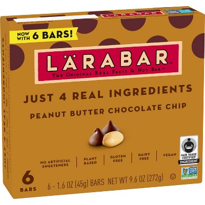 Larabar Peanut Butter Chocolate Chip Protein Bar - 9.6oz/6ct