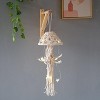 Aoibox Macrame Jellyfish Dream Catcher with LED Star Lights, Bohemian Woven Wall Art Decor for Room Door Decoration (White) - 4 of 4