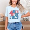 Simply Sage Market Women's 4th of July Lightning Bolt Short Sleeve Graphic Tee - 2 of 3
