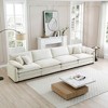 Oversized 150.38" Corduroy Modular 4-seater Sectional Sofa with Double-Layer Cushions, 4-Piece Free combination Sofa - 3 of 4