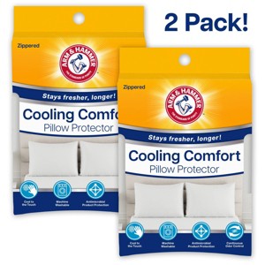 Arm & Hammer King 2pk Cooling Comfort Zippered Pillow Protector - 1 of 4