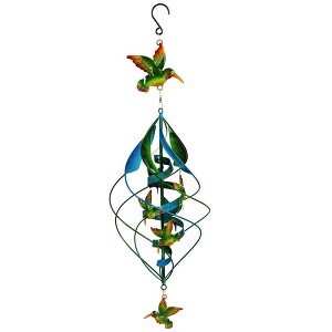 Evergreen Hanging Wind Twirler, Double Layer Hummingbird - 1 of 3
