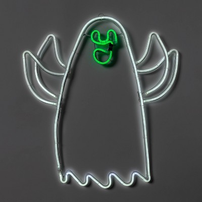 LED Neon Rope Ghost with Moving Arms Halloween Novelty Sculpture Light - Hyde & EEK! Boutique™