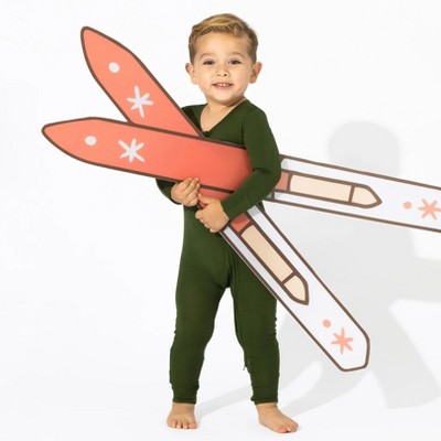 Bellabu Bear Baby Evergreen Bamboo Convertible Footie