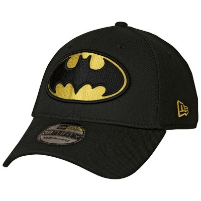 Adult Batman Classic Symbol Color Block New Era 39Thirty Fitted Hat - Large/XLarge