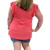 Women's Ruffle Sleeve Top - honeyme - 2 of 2