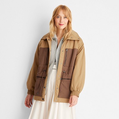 Women's Two Tone Quilt Lined Jacket - Future Collective™ with Reese  Blutstein Brown XXS
