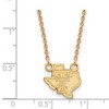 Black Bow Jewelry 14k Yellow Gold Plated Sterling Silver Texas Tech Red Raiders NCAA Necklace 18 Inch - 2 of 4