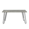 NicBex Dining Table Set for 4 Modern Sleek Dining Set Table with 4 Velvet Side Chairs for Kitchen - 4 of 4