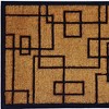 HomeRoots 24" X 36" Natural and Black Coir Geometric Outdoor Door Mat - 4 of 4