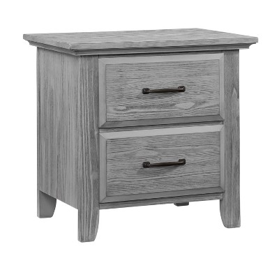 Oxford Baby Willowbrook 2-Drawer Nightstand - Graphite Gray