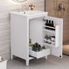 ALEXOUN 20.3" Bathroom Vanity with Ceramic Sink,Storage Cabinet with Soft-Close Door and Drawer & Removable Divider,Finish for Small Bathrooms - 2 of 4