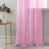 RT Designer Collection Celine Sheer Luxurious Modern Design Curtain Panel 54" x 84" Pink - 3 of 4