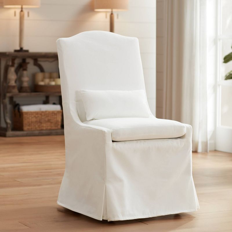 55 Downing Street Juliete Peyton Pearl Slipcover Dining Chair, 2 of 10