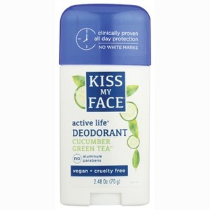 Kiss My Face Deodorant Active Life Cucumber Green Tea Aluminum Free 2.48 oz Stick(S) - 1 of 2