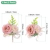 Unique Bargains Wedding Prom Parties Special Events Artificial Wrist Corsage 1 Set - 3 of 4