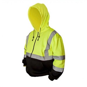 Forester Single Weight Class 3 Hi-Vis Zippered Hooded Sweatshirt w/ Drawstring - 1 of 1