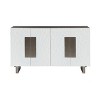 Treasure Trove Accents 4 Door Credenza Galva Metallic/White - 2 of 4