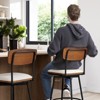 Spruce&Spring Swivel Barstool with Metal Legs Set - 3 of 4