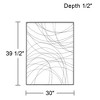 Dahlia Studios Vassa 39 1/2" High Black Wire Rectangular Metal Wall Art - 4 of 4