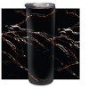 Elanze Designs Marbled Pattern Black Red 20 ounce Stainless Steel Travel Tumbler - 2 of 4