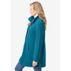Woman Within Plus Size Fleece Swing Funnel-Neck Coat - 4 of 4