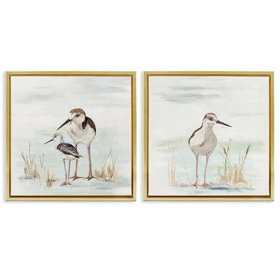 Stupell Industries Sandpipers Among Beach Grasses, 25" x 25"