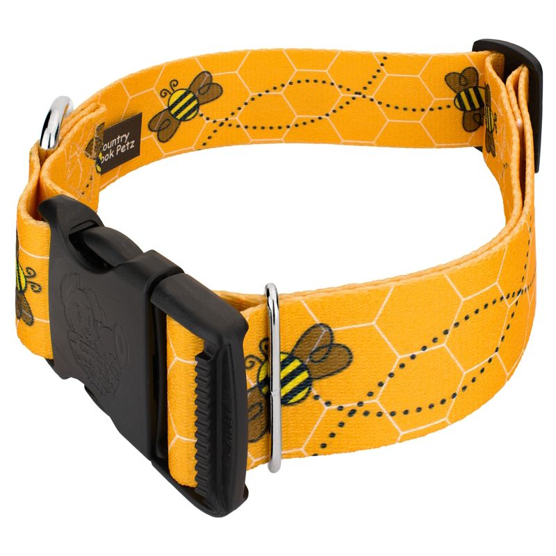 Country Brook Petz 1 1/2 Inch Deluxe Busy Bee Dog Collar, 2 of 6
