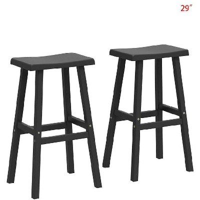 Dolonm 2-Pack Bar Stools for Counter Height 29", Recycled Resin, Anti-Slip, 300lb Capacity, Easy Assembly for Kitchen/Outdoor/Home Bar