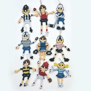 Beaded Sports Figures Craft Kit (Bag of 45) - 1 of 2