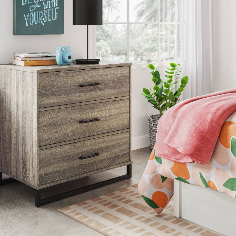 Mixed Material 3 Drawer Dresser - Room Essentials™, 3 of 10