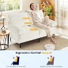 Dronkon 63in Indoor Loveseat 2 Seater Sofa, Beige - 3 of 4