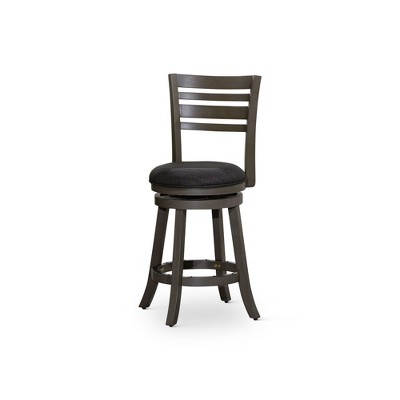NicBex Dining Chairs Upholstered Chair Bar Height Chairs Slat Back Swivel Chair Fabric Seat for Kitchen