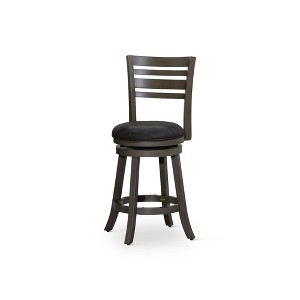 NicBex Dining Chairs Upholstered Chair Bar Height Chairs Slat Back Swivel Chair Fabric Seat for Kitchen - 1 of 4
