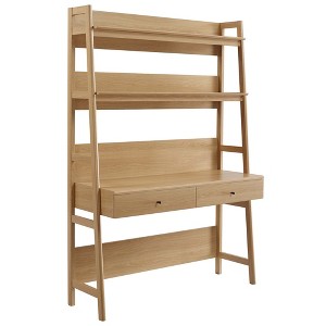 Modway Bixby Home Office Desk with Bookshelf - 1 of 4