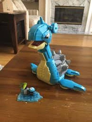 Mega Pokemon Lapras Building Toy Kit With Action Figure - 527pcs