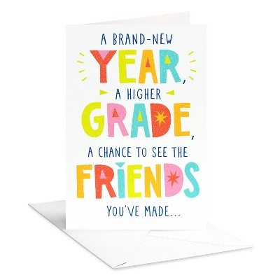 Back to School Card for New School Year A Brand-New Year