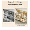 Pull Out Cabinet Organizer - Slide Out Drawer Cabinet with Adhesive Stainless Steel Pantry Shelves, Expandable Slide Out Drawer & Basket Rack Kitchen - 4 of 4