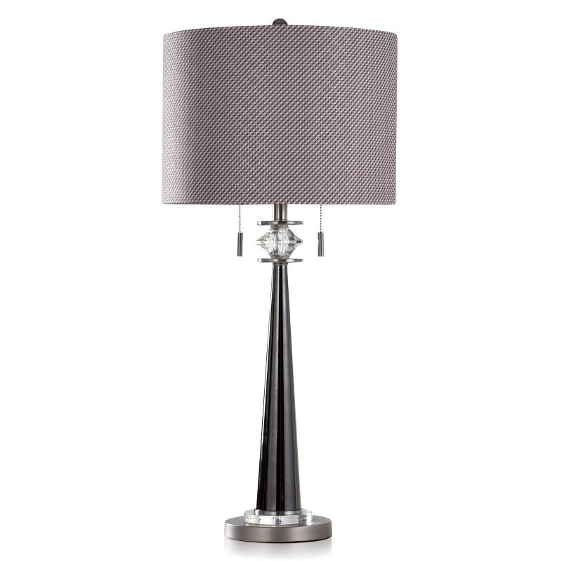 Gemma Transitional Metal Tapered Column Table Lamp Black - StyleCraft, 1 of 5