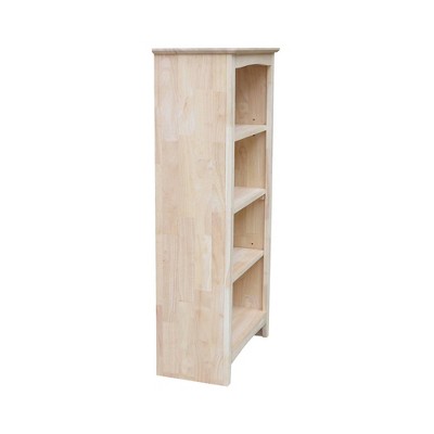 Eco-Friendly Parawood Traditional Adjustable Bookcase - 54" Brown